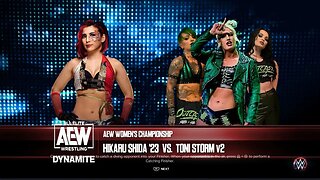 AEW Dynamite 200 Toni Storm vs Hikaru Shida for the AEW Women’s World Championship