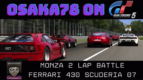 Osaka78 on GT5 Monza 2 Lap Battle Ferrari 430 Scuderia 07