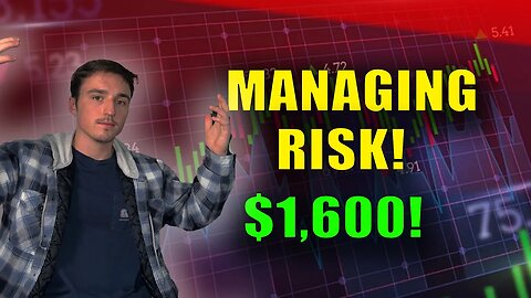 Making $1,600 Live Day Trading Nasdaq! (Risk Management!)