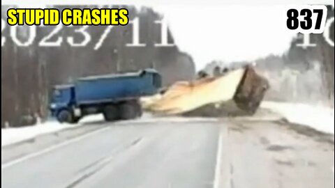 Stupid crashes 837 November 2023 car crash compilation
