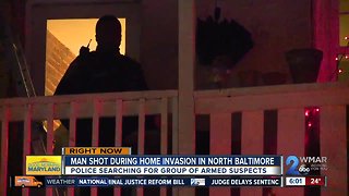 Man shot in Hampden home invasion