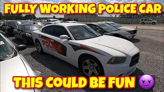 Fully Working Police Car Cheap At Copart