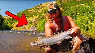 24 Hours Camping & Trout Fishing In Remote Canyon