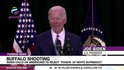 Biden responds to buffalo shooting hate crime