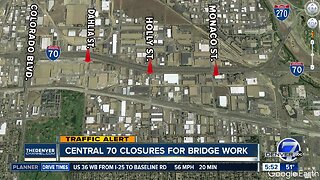 Central 70 closures for road work