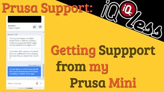 Prusa Support: Getting support for my Prusa Mini