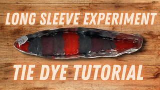 Tie-Dye Designs: Funky Long Sleeve Experiment Incline Ice Dye - Part One