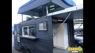 Newly Remodeled 2021 - 8' x 20' Barbecue Food Trailer with Raised Roof Platform for Sale in Utah