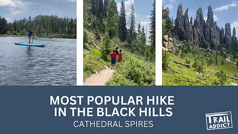 We hiked one of the most popular hiking trails in the Black Hills (Cathedral Spires Trail)