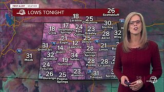 Sunday evening forecast