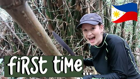 FIRST TIME in the JUNGLE in the Philippines | Getting BAMBOO for our Christmas Decorations