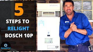 How to Relight Bosch Hot Water System. Quick. Easy