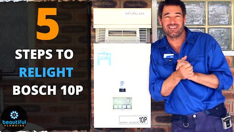 How to Relight Bosch Hot Water System. Quick. Easy