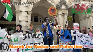March for Sudan and Palestine, Cardiff University