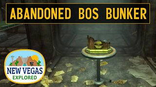 Abandoned BoS Bunker | Fallout New Vegas Explored