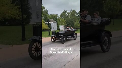 Model T rides always available at #greenfieldvillage #modelt #henryford