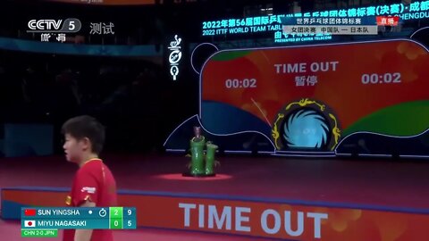 Sun Ying Sha vs Miyu Nagasaki Hightlight Wolrd Table Tennis Women Team Final 5