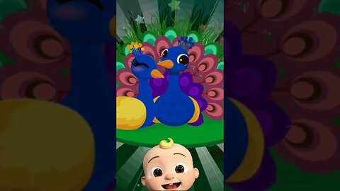 Cocomelon Peacock 🦚 Dance Party 👶 Cocomelon Animation + Rhymes #shorts @CoComelonAnimals