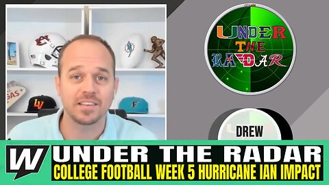 College Football Week 5 Betting Preview | How Will Hurricane Ian Affect Teams? | Under The Radar