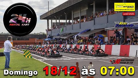 24 HORAS RENTAL KART 2022 | Parte 3 | Kartódromo Arena Itú (SP) | Ao Vivo