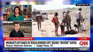 Eagle Pass, TX, Mayor Rolando Salinas: "Thousands Of People Just Walking In" At Southern Border