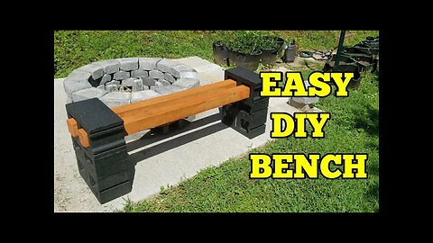 Simple Cinder Block Bench Build