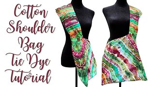 Tie-Dye Designs: Cotton Shoulder Bag Single Sinew Wrap
