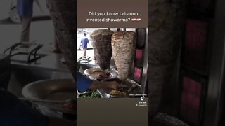 Did You know ? Lebanon invented shawarma #lebanon #shawarma #food