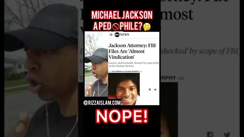 Michael Jackson was a ped🚫phile? Did you know he was found NOT GUILTY on all counts?! #RizzaIslam