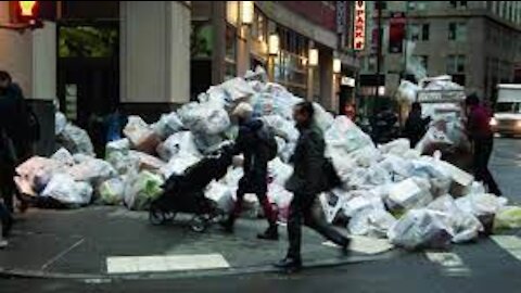 Garbage Piles Up In NYC As Sanitation Workers Placed On Leave, Not Complying With Vax Mandates
