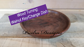 Wood Turning: Walnut Key/Change Dish