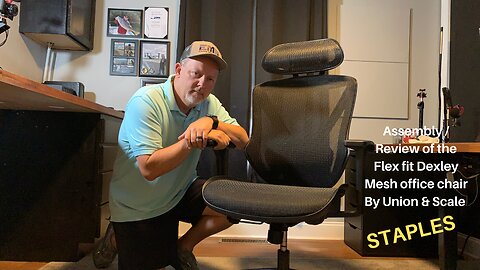 Assembly / Review of the Flex fit Dexley Mesh office chair By Union & Scale (staples)