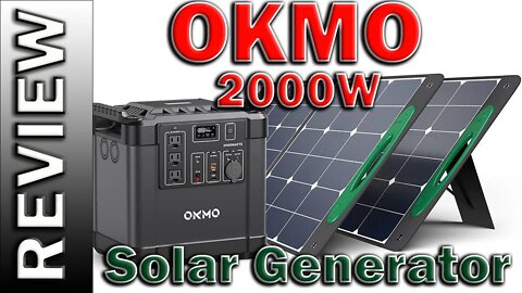 OKMO 2000W Solar Generator 2220Wh Portable Power Station: Off Grid Tiny House RV Van life Camping
