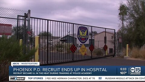 Phoenix police recruit hospitalized amid record heat