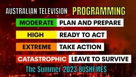 Australian Television Programming The Summer 2023 Bushfires