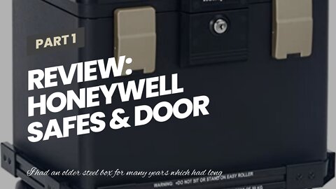 Review: Honeywell Safes & Door Locks - 30 Minute Fire Safe Waterproof Safe Box Chest with Carry...