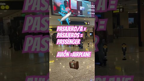 Learn how to say passenger in Spanish #pasajeros