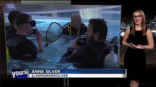 Veterans and first responders scuba dive as therapy