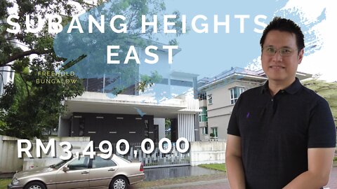 Subang Heights East RM3,490,000 2.5 Storey FREEHOLD Bungalow at Subang Jaya. Gated & Guarded