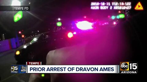 Prior arrest of Dravon Ames in Tempe