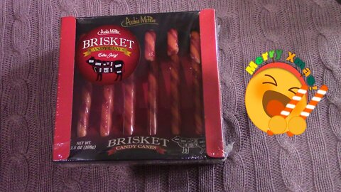 Trying Brisket Candy Canes By Archie Mcphee ⛄