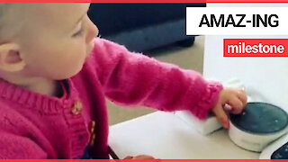 Baby who is obsessed with Amazon Echo says her very first word - Alexa