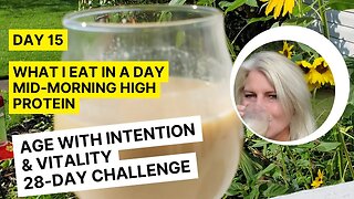 What I Eat in a Day My Mid-Morning High Protein Shake - Age With Intention Challenge #shorts