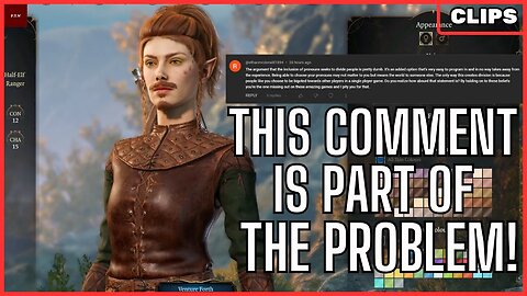 Responding to a Commenter Who Thinks Pronouns Add Value to Baldur's Gate 3.| P.T.W Podcast Clip