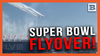 Super Bowl Flyover! Airforce Thunderbirds Cruise Over Allegiant Stadium