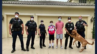 Jupiter boys donating meals to first responders