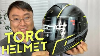 Torc T14B Blinc Loaded Scramble Mako Full Face Motorcycle Helmet Unboxing