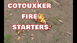 Burn Test on the COTOUXKER Fire Starters, They Work Great!