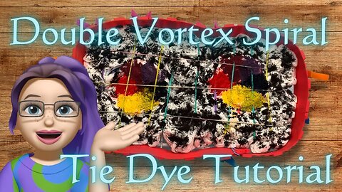 Tie-Dye Designs: Double Vortex Rainbow Spiral Scrunch Cinch Waist Dress Ice Dye