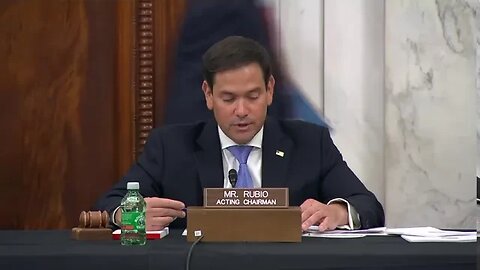 Senator Rubio Chairs a Senate Intelligence Hearing on Nominees Chris Miller & Peter Hovakimian